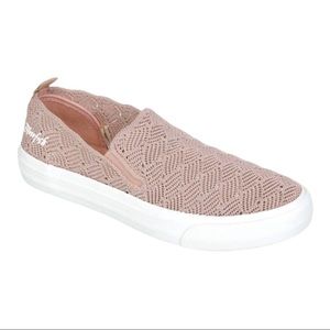 Blowfish Malibu Mintree Laser Cut Blush Slip-On Sneakers NWT